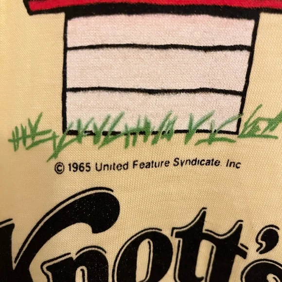 RARE‎ Vintage Peanuts ‘Snoopy vs The Red Baron’ Knotts Berry Farm T NWOT